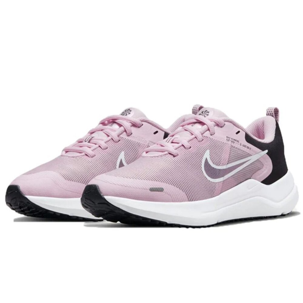 Big Kid's 4.5Y Nike Downshifter 12 NN Pink Foam/Flat Pewter-Black DM4194 600